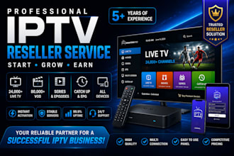 create a reseller panel ,strng 8k, lion ott, dream 4k,trex panel, mega ott