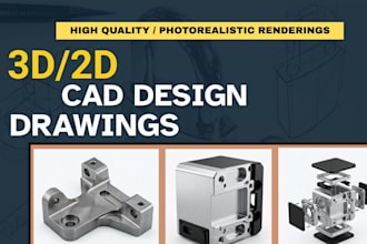 do 3d cad for cnc machining with mechanical cad design for enclosures and parts
