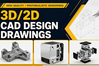 do 3d cad for cnc machining with mechanical cad design for enclosures and parts