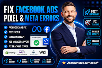 fix facebook ads, pixel, tracking and ads manager issues