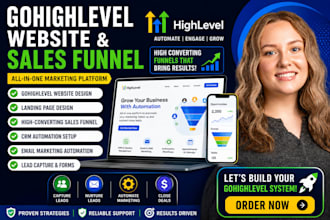 gohighlevel website design gohighlevel landing page go highlevel sales funnel