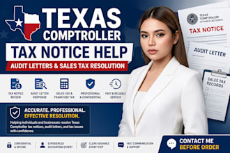 resolve texas comptroller tax notices and audit letters