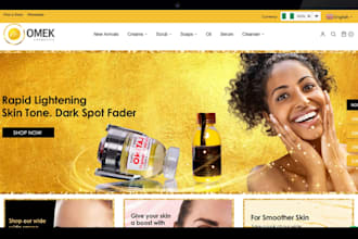 ai automated skin care shopify store preorder skin care website beauty website