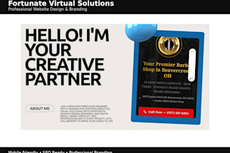 design a professional website for your business