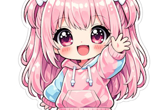 design custom cute chibi twitch emotes for streamers