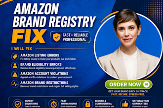 fix amazon brand registry violations, restrictions and amazon errors