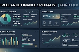 design minimalist financial reports and corporate graphics