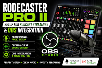 setup rodecaster pro ii for podcast streaming and obs integration