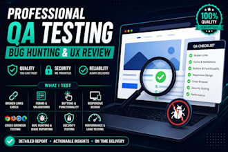do professional website and web app QA testing