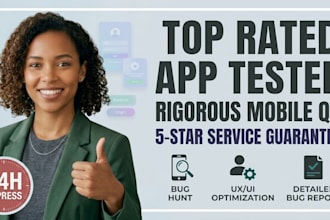 perform app testing to find critical bugs for a flawless market launch