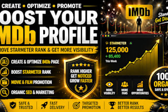 promote your imdb profile and increase movie visibility for actors and filmmaker
