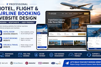 build custom traveler website, airline website