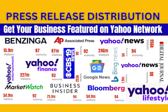 yahoo press release distribution, yahoo finance PR, press release distribution