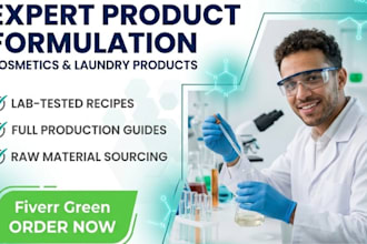 provide professional cosmetic formulation and laundry product recipes