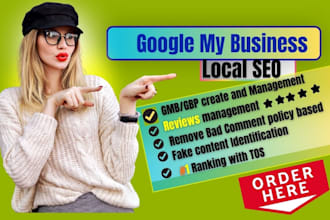 create gmb, optimization and local SEO, top google ranking