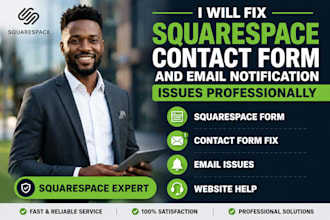 fix squarespace contact form and email notification issues