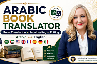 provide native arabic translation and proofreading for your books and documents
