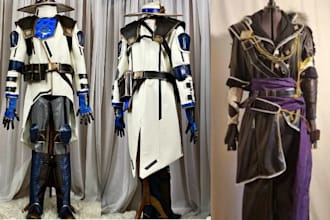 sew custom handmade cosplay outfit prop armor creation 3d knight wearable helmet