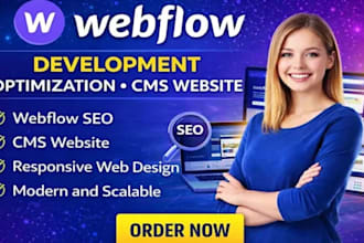 webflow development optimization cms website webflow seo responsive web design