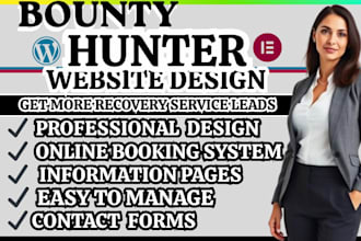 bounty hunter website bail bond site law enforcement website recovery agent site
