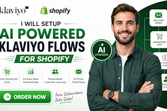 setup ai powered klaviyo flows for shopify