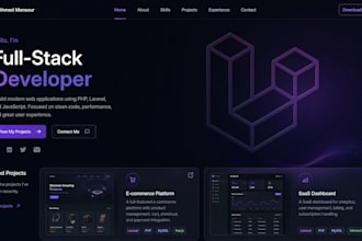 develop robust laravel rest apis, and full stack web apps