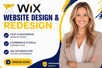 create or redesign wix website and wix landing page