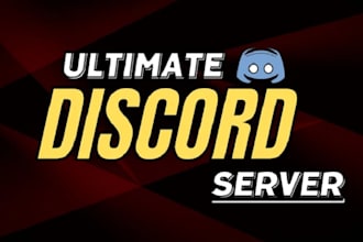 setup fivem,rust,minecraft,roblox or gaming discord server in 12 hours