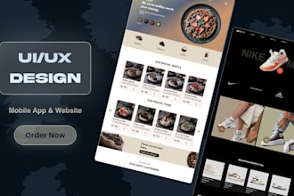 do uiux design, product design, website and app design