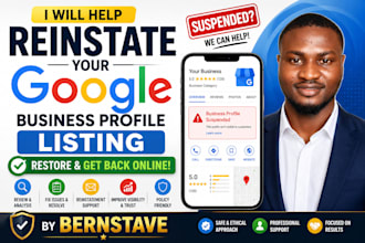 setup google my business listing help reinstate your suspend gmb profile in 24hr
