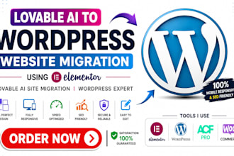migrate lovable to wordpress website using elementor lovable ai site migration