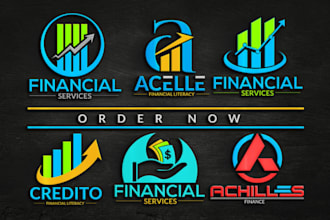 do financial accounting investment consulting marketing logo