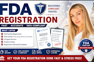 do fda registration, fda listing, US agent and fda compliance cosmetic listing