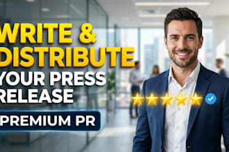 write and distribute your press release to news sites