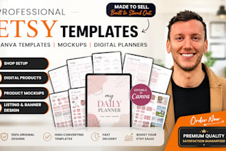 create etsy canva template editable etsy mockup etsy digital planner etsy shop