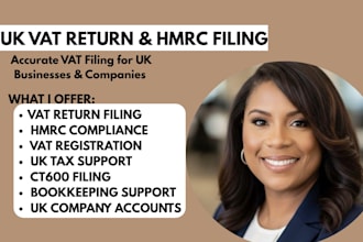 prepare and file UK vat return to hmrc professionally
