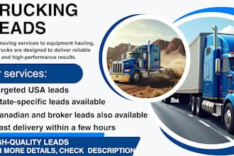 provide fresh trucking leads from fmcsa database