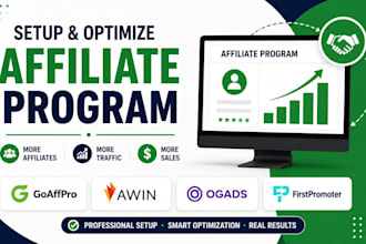 create affiliate marketing system with ogads goaffpro firstpromoter