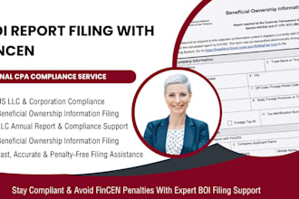 file boi report with fincen for your US llc or corporation