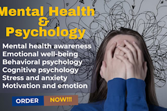 professionally write your mental health and psychology content