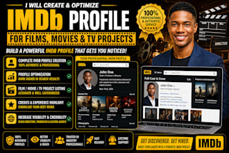imdb profile creation and optimization for films , movies and tv projects