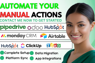 setup automate migrate airtable slack zoho crm clickup pipedrive odoo zendesk