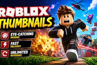 design roblox game thumbnails that get clicks