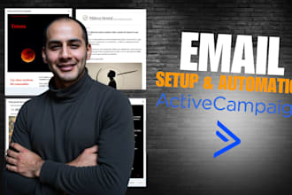 set up activecampaign with automations and email sequences