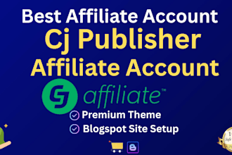 create cj publisher affiliate account setup