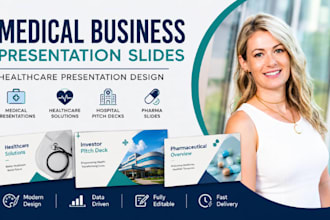 medical business presentation slides, healthcare presentation design