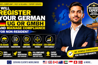 register your german ug or gmbh and manage compliance for non resident