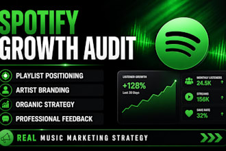 professionally audit your spotify growth and artist branding