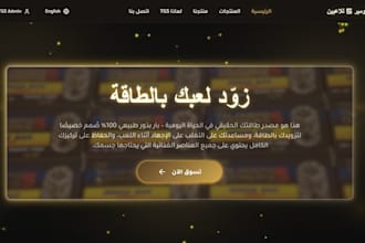 build a professional arabic full stack website with bilingual support