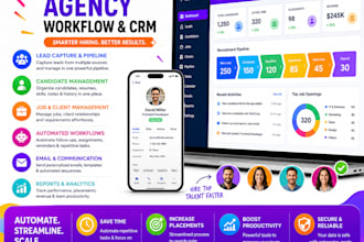 build an automated recruitment agency workflow and CRM